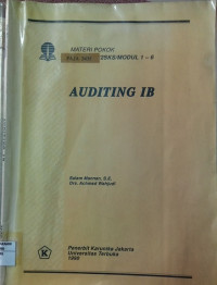 Image of Auditing 1B