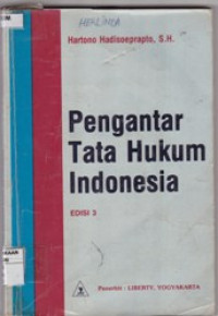 Image of Pengantar Tata Hukum Indonesia