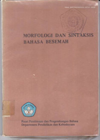 Image of Morfologi dan sintaksis bahasa besemah