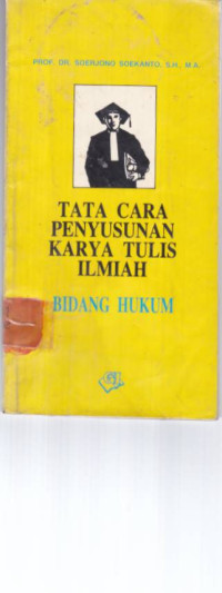 Image of Tata cara penyusunan karya tulis ilmiah bidang hukum