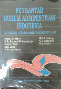 Image of Pengantar Hukum Administrasi Indonesia