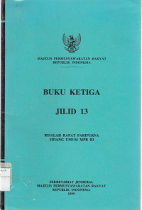Image of majelis permusyawaratan rakyat jilid 13