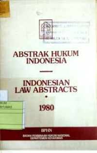 Image of ABSTRAK HUKUM INDONESIA