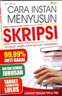Image of Cara instan menyusun skripsi
