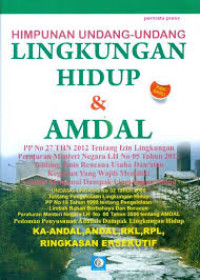 Image of HIMPUNAN UNDANG-UNDANG LINGKUNGAN HIDUP & AMDAL