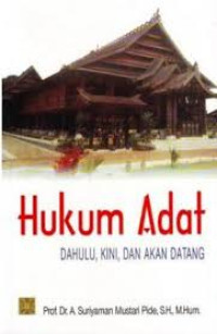 Image of Hukum adat  dahulu, kini, dan akan datang