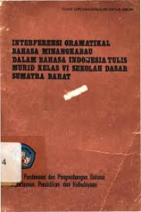 Image of Interferensi Gramatikal Bahasa Minagkabau