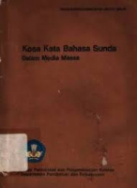 Image of KOSA KATA BAHASA SUNDA