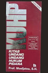 Image of KUHP KITAB UNDANG-UNDANG PIDANA