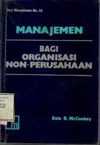 Image of Manajemen bagi organisasi non-perusahaan
