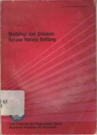 Image of MORFOLOGI DAN SINTAKSIS BAHASA MELAYU BANGKA
