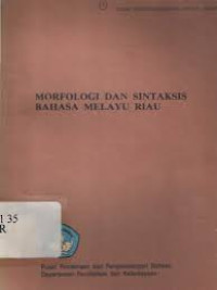 Image of MORFOLOGI DAN SINTAKSIS BAHASA MELAYU RIAU