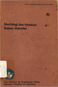 Image of MORFOLOGI DAN SINTAKSIS BAHASA SIMEULUE