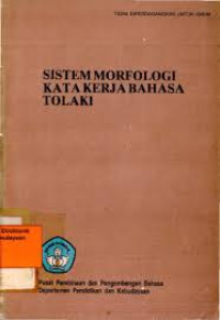 Image of Morfologi kata kerja bahasa wolio