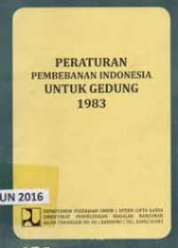Image of Peraturan pembebanan indonesia untuk gedung 1983