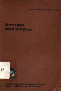 Image of SISTEM SAPAAN BAHASA MINANGKABAU