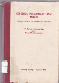 Image of Konstitusi persekutuan tanah melayu