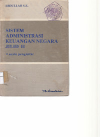 Image of SISTEM ADMINITRASI KEUANGAN NEGARA JILID II