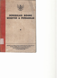 Image of DEREGULASI BIDANG MONETER&PERBANKAN